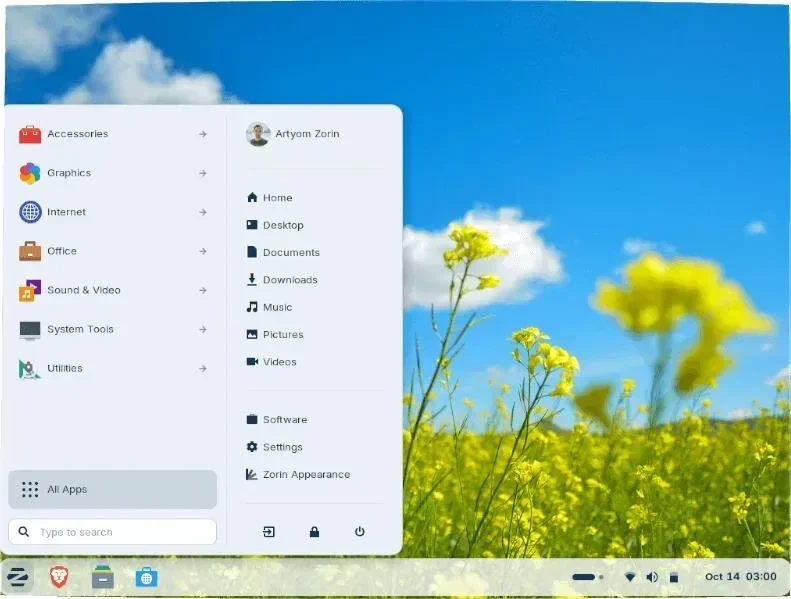 Zorin OS Appearance