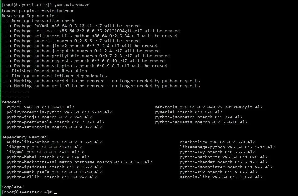 Visualisasi pembersihan sisa file sempurna di Linux