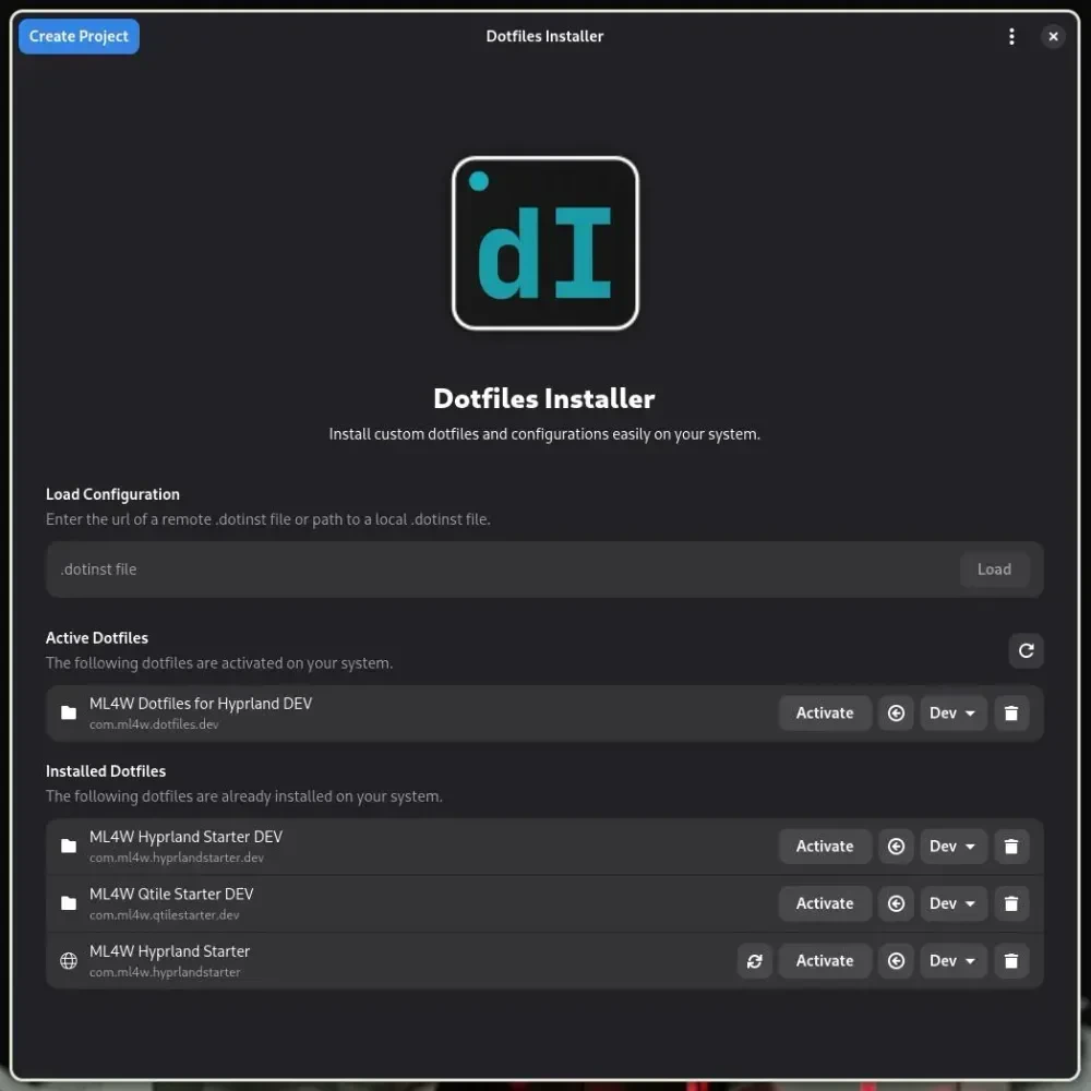Setup produktif dengan cepat