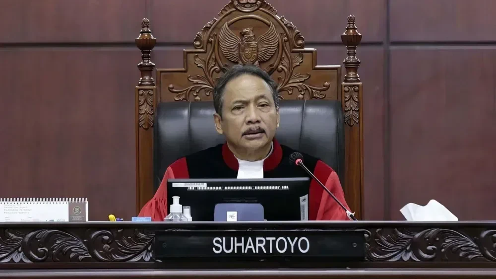 Suasana ruang sidang MK