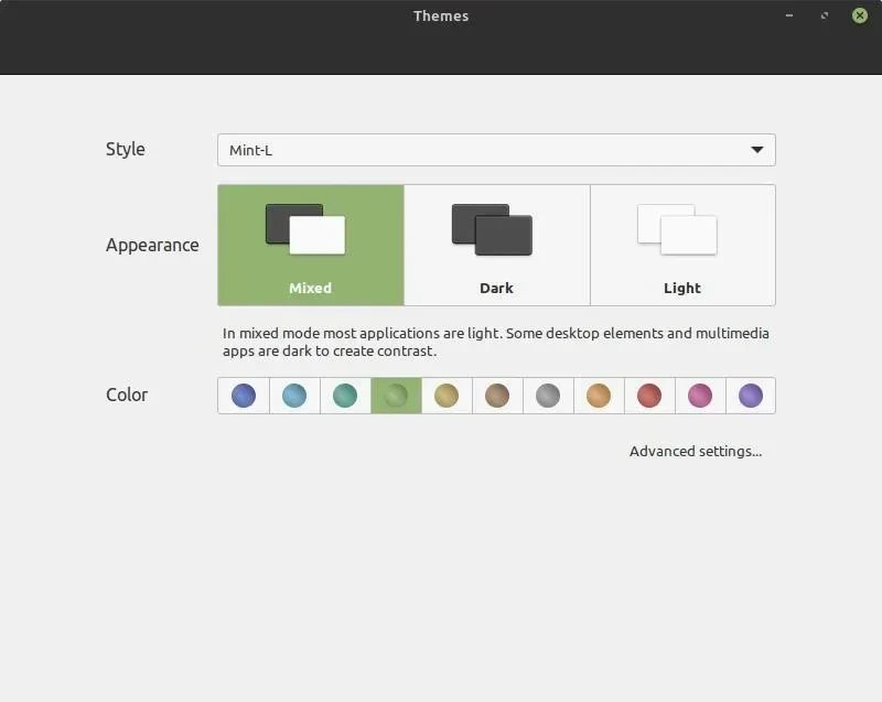 Linux Mint Settings