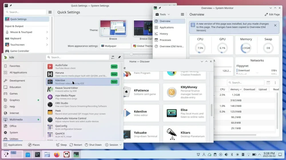 Fedora KDE System Settings