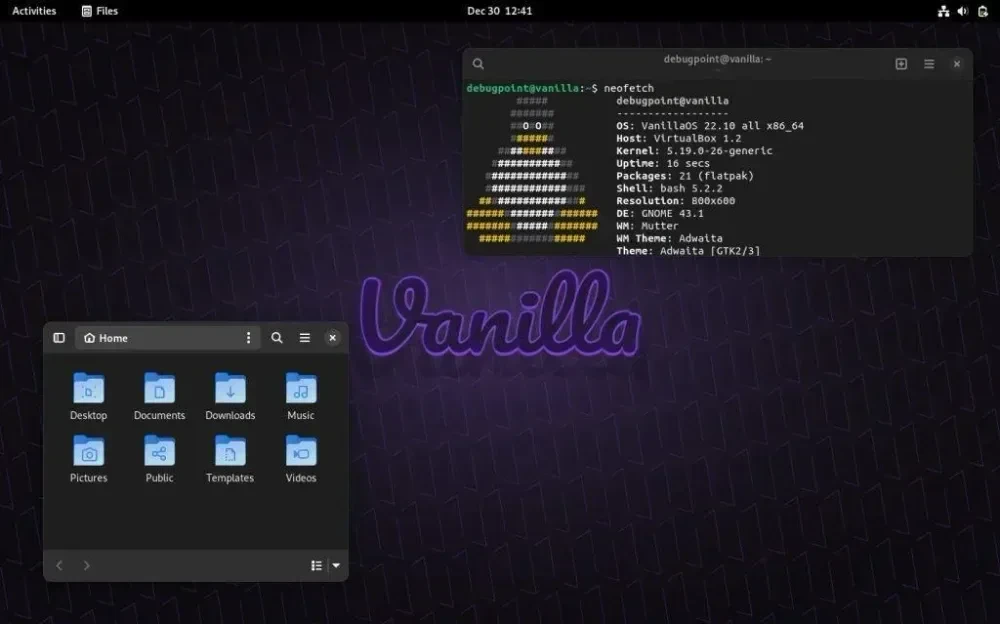 Vanilla OS Desktop