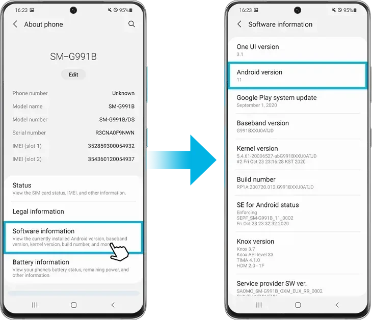 Info versi Android