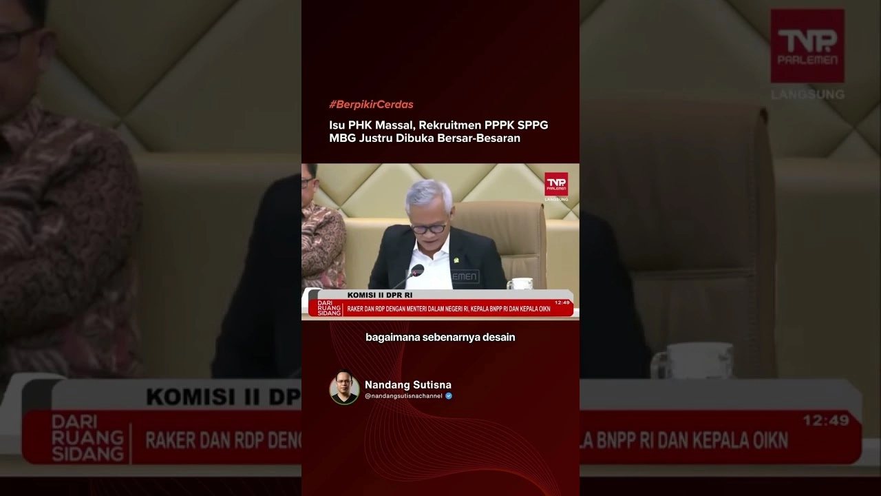 Ironi MBG: PPPK Pemda Dirumahkan, SPPG Diangkat – Kebijakan Timpang Pemerintah?