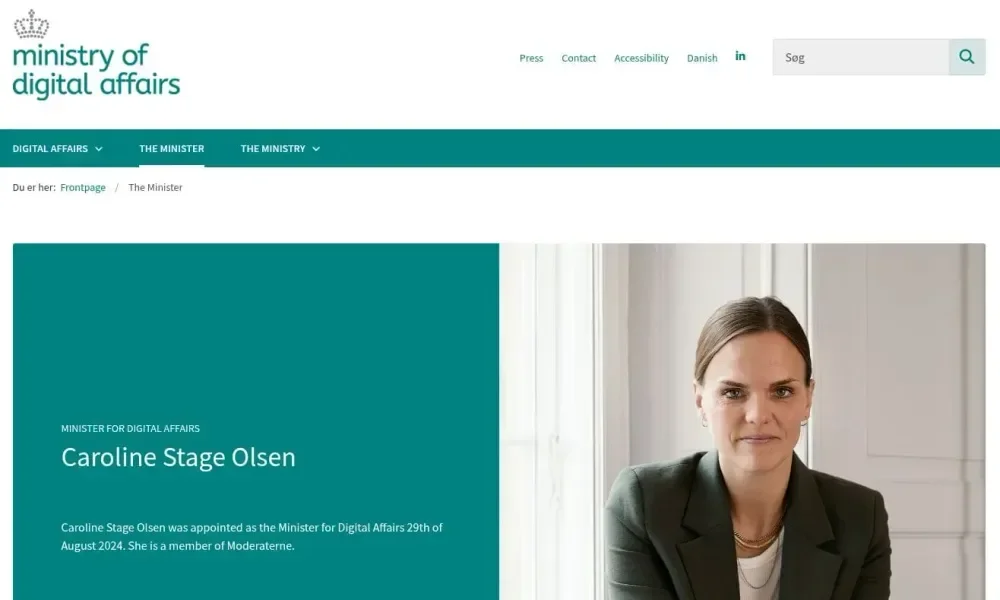 Caroline Stage Olsen, Menteri Digital Denmark