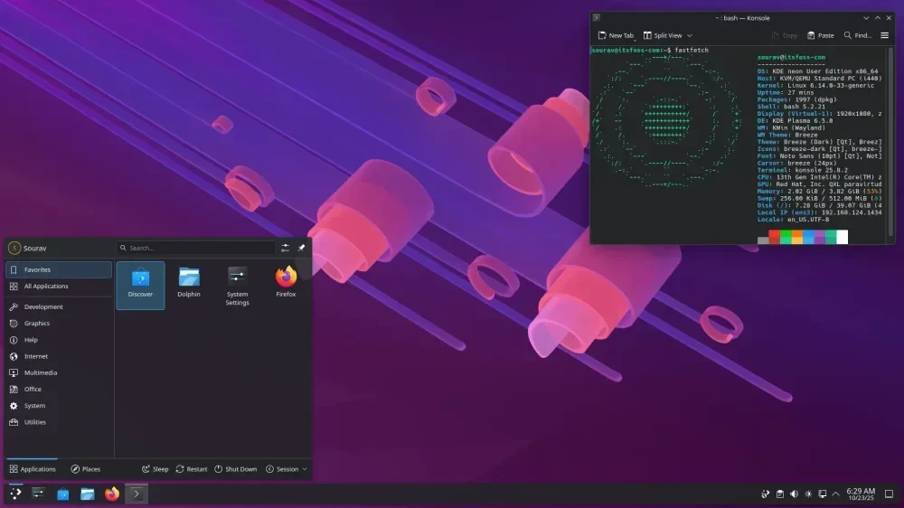 Wayland Session KDE Plasma