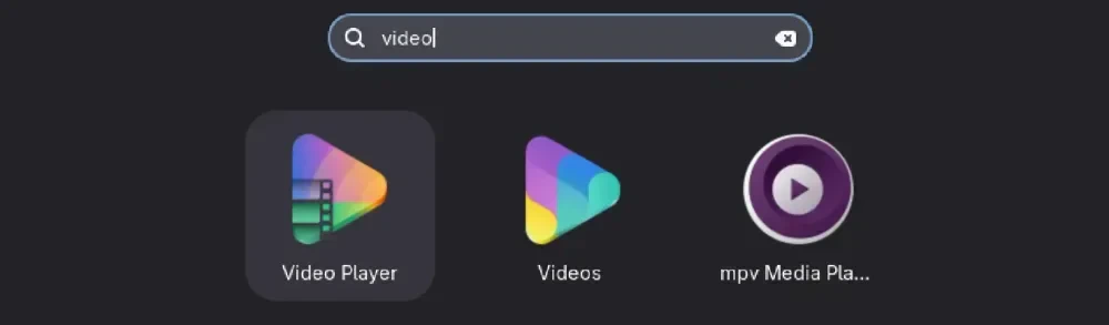 Showtime adalah Video Player, Totem adalah Videos