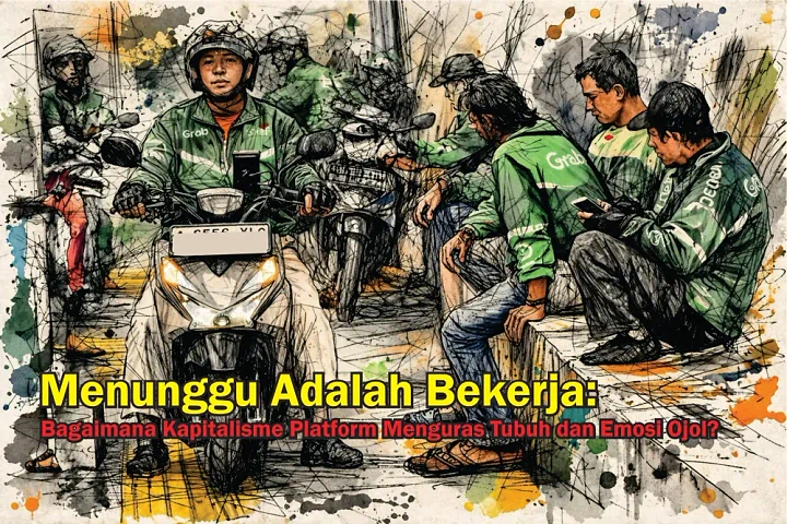 Diam yang Melelahkan: Potret Kerja Rentan Pengemudi Ojek Online