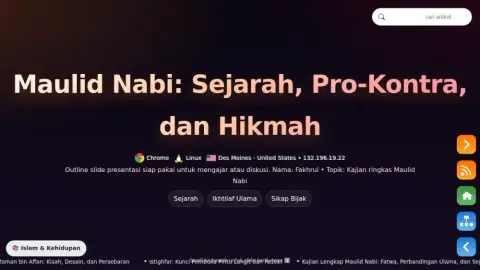 Slide Web: Sejarah & Pro-Kontra Maulid Nabi