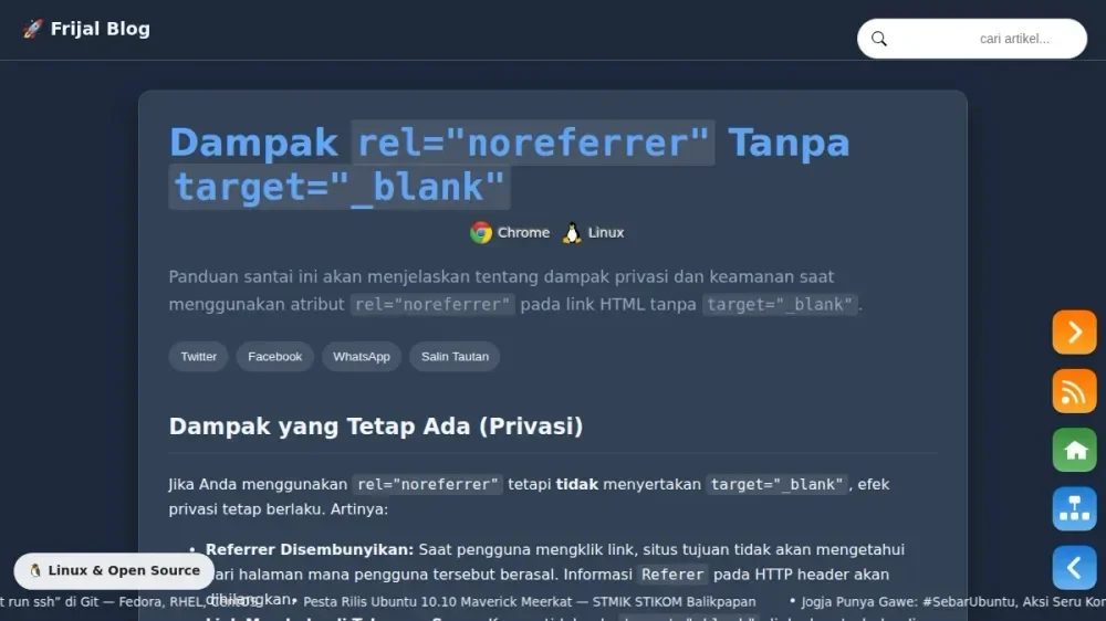 Apa Dampaknya rel="noreferrer" Tanpa target="_blank"