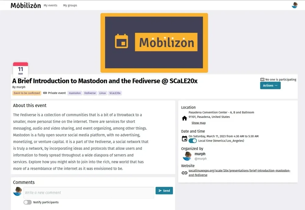 Interface Mobilizon