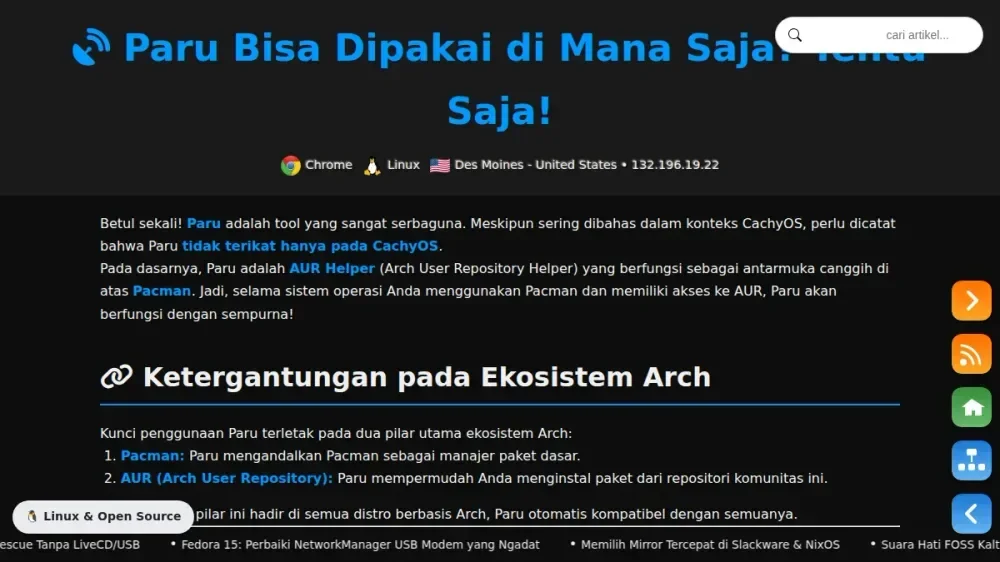 Paru Bukan Hanya Milik CachyOS! AUR Helper Lintas Distro Arch