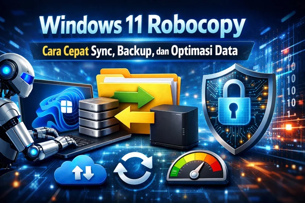 Ilustrasi Robocopy Backup dan Sinkronisasi