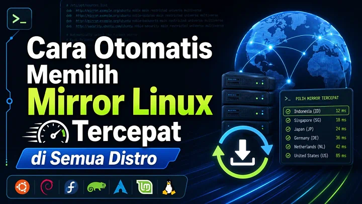 Cara Otomatis Memilih Mirror Linux Tercepat di Semua Distro