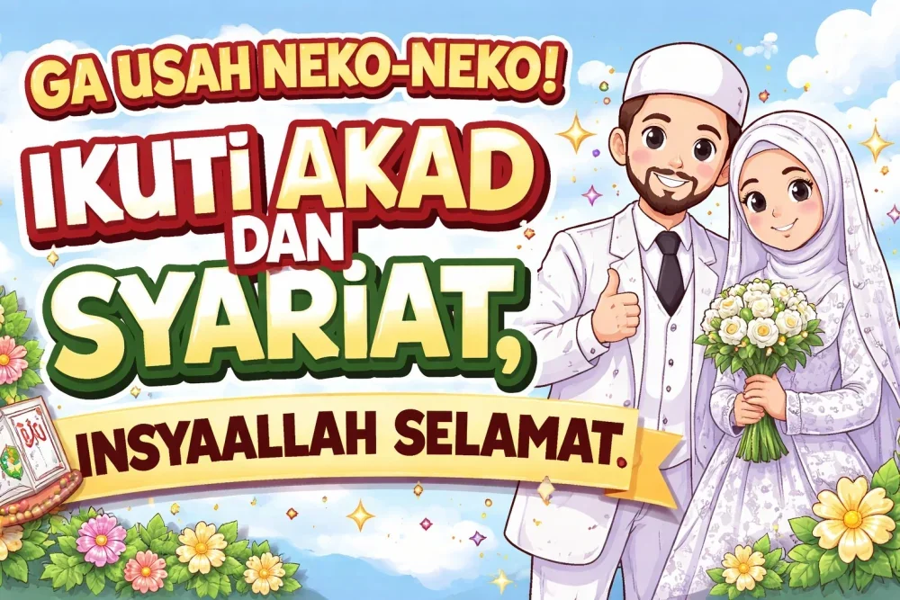 Ilustrasi tangan berdoa dan ketenangan mengikuti syariat