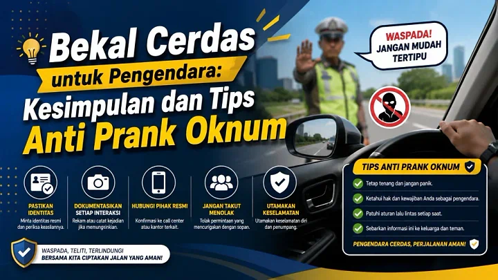 Bekal Cerdas untuk Pengendara: Kesimpulan dan Tips Anti Prank Oknum 🛡️🛵