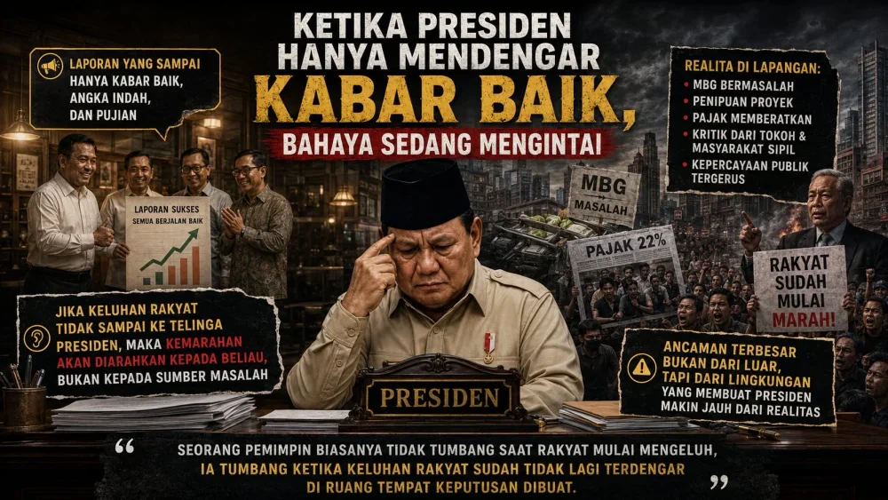 Ketika Presiden Hanya Mendengar Kabar Baik, Bahaya Mengintai