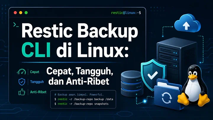 Panduan Lengkap Restic Backup CLI Linux: Cepat, Aman, & Hemat Ruang