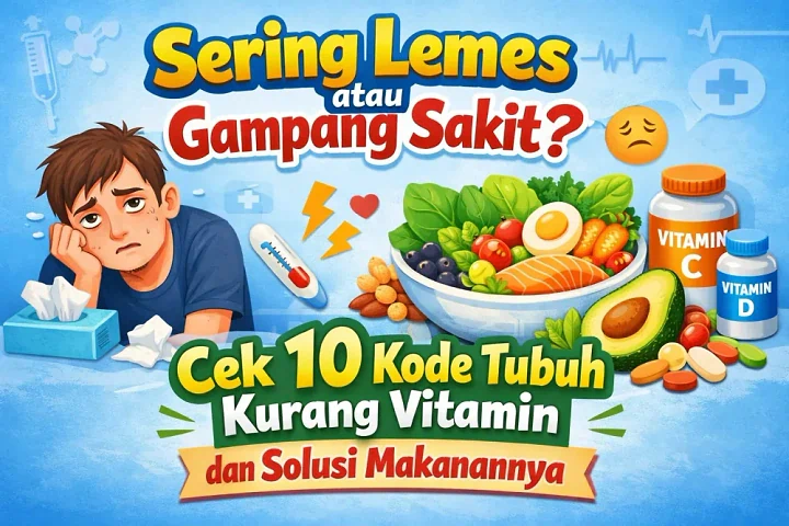 10 Tanda Tubuh Kurang Vitamin dan Sumber Makanannya