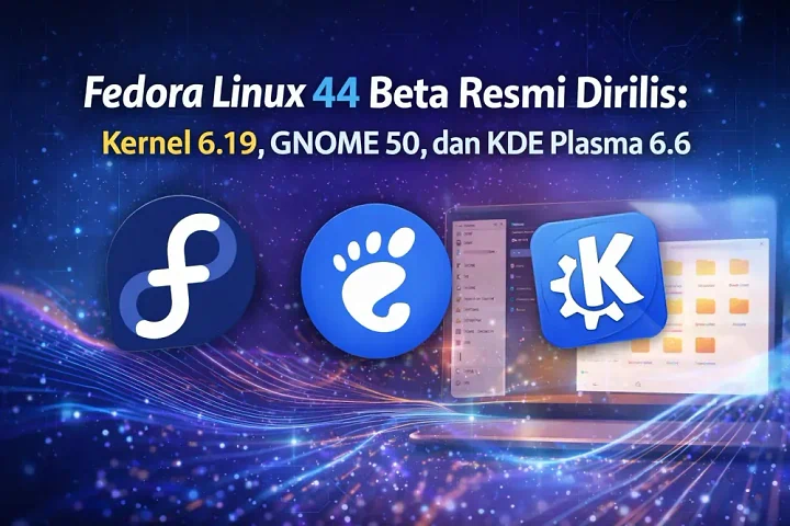 Fedora Linux 44 Beta Resmi Dirilis: Linux 6.19, GNOME 50, dan KDE Plasma 6.6