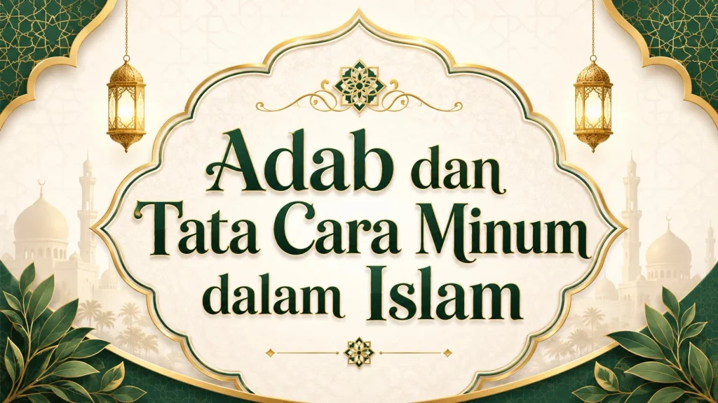 Adab Minum dalam Islam: Sunnah Sehat yang Mudah Ditiru