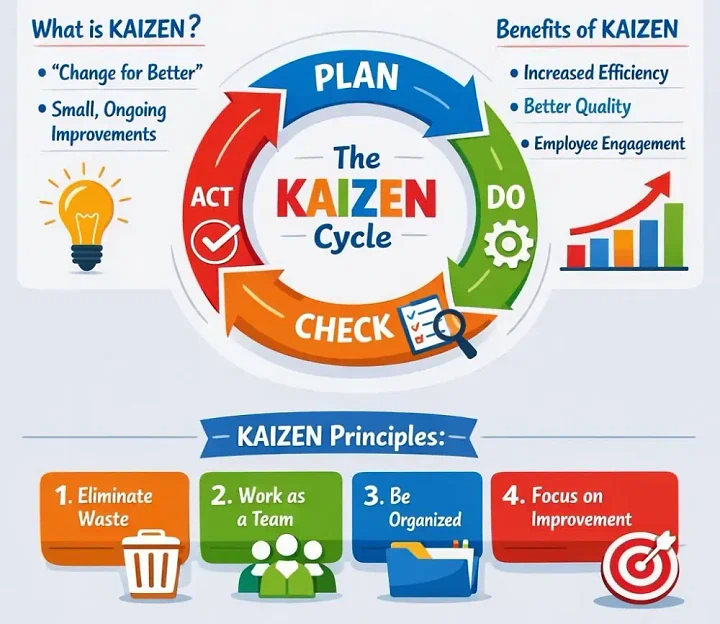 Konsep Kaizen Perbaikan Berkelanjutan untuk Efisiensi Kerja - Jaga Data Pribadi Tetap Aman