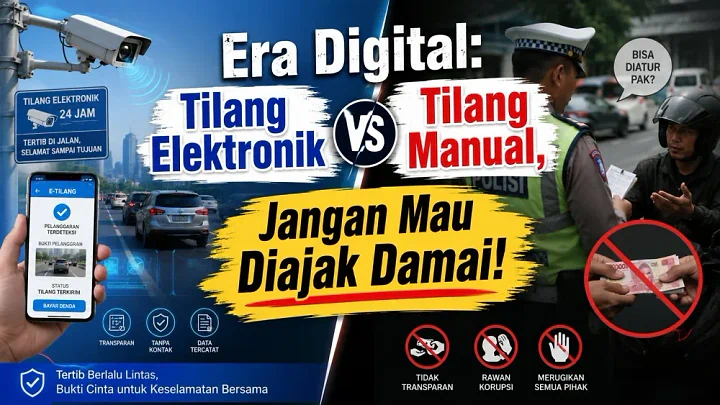 Era Digital Tilang Elektronik vs Tilang Manual Jangan Mau Diajak Damai 📸🚔