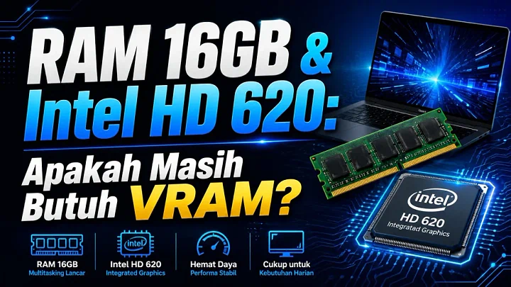 Punya RAM 16GB & Intel HD 620: Apakah Masih Butuh VRAM?