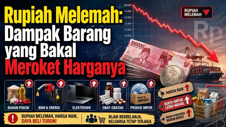 Dampak Rupiah Melemah: 50 Barang yang Bakal Meroket Harganya