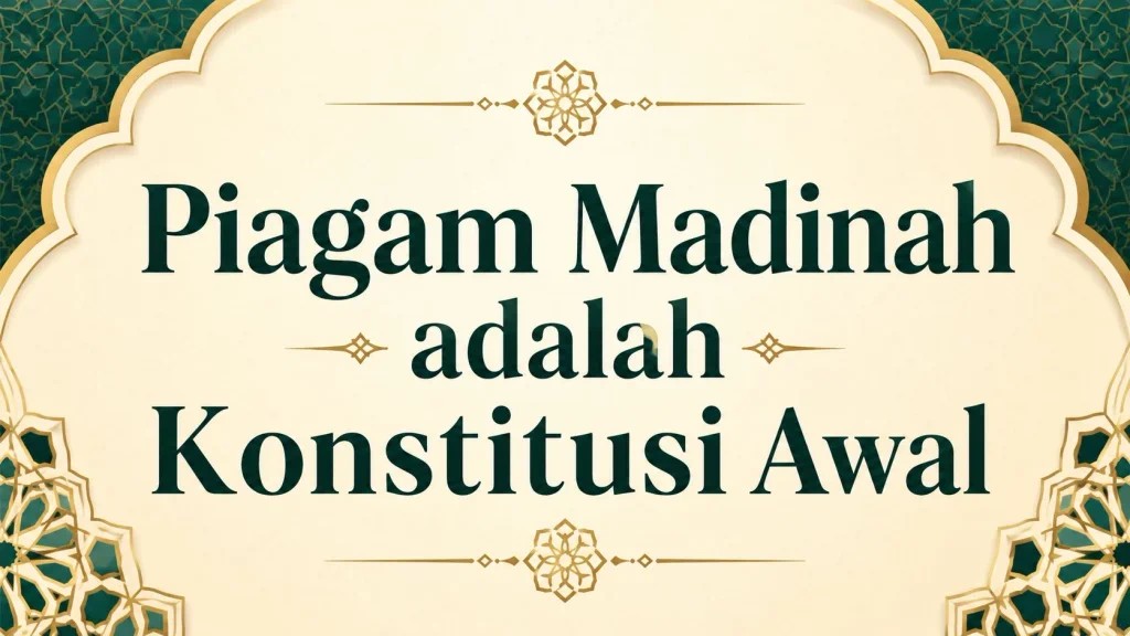 Piagam Madinah: Konstitusi Tertulis Pertama dalam Sejarah