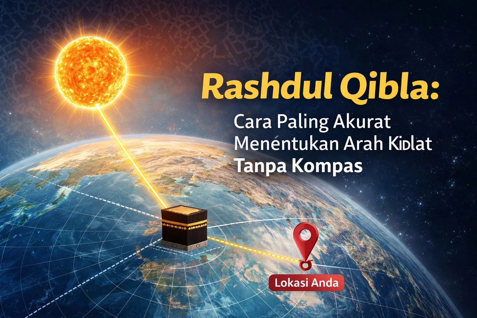 Rashdul Qibla: 2 Waktu Emas Cek Arah Kiblat Paling Akurat Tanpa Kompas