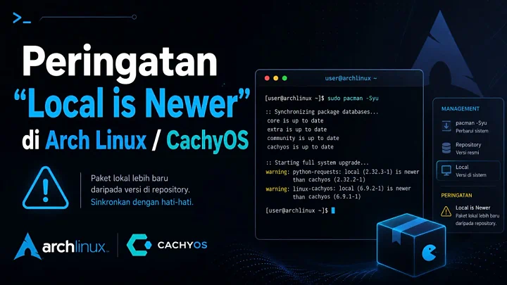 Solusi Peringatan Local is Newer di Arch Linux & CachyOS