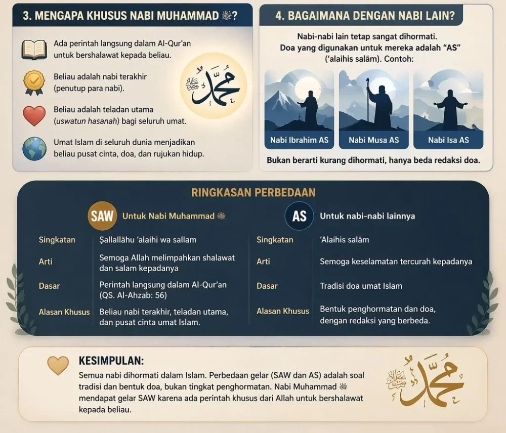 Nabi Muhammad dan para nabi lainnya