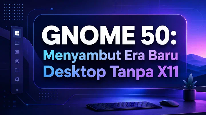 Detail Lengkap Fitur GNOME 50: Era Baru Desktop Linux Tanpa X11