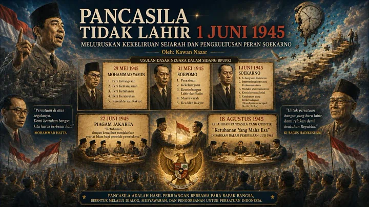 Pancasila Tidak Lahir 1 Juni 1945: Meluruskan Sejarah