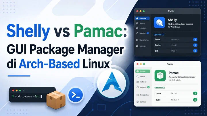 Perbandingan Shelly vs Pamac: GUI Package Manager Terbaik di Arch Linux