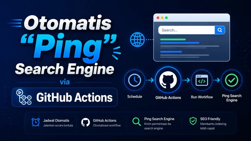 Trik Otomatisasi Ping Search Engine via GitHub Actions