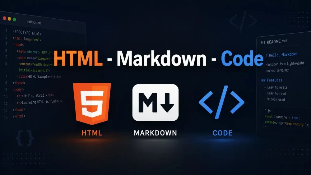 Kamus Lengkap Perbandingan Syntax HTML vs Markdown Beserta Hasil Render UI Browser