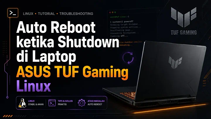 Solusi Laptop ASUS TUF Gaming Linux Auto Reboot Setelah Shutdown