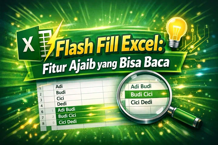 Flash Fill Excel: Beresin Data Tanpa Rumus