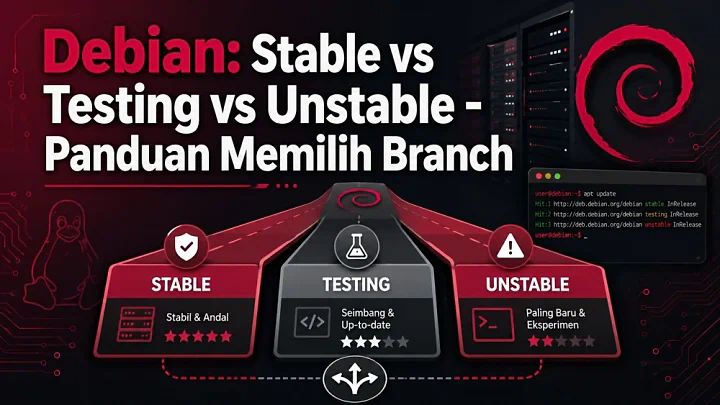 Perbedaan Debian Stable, Testing & Unstable (Sid) — Panduan Lengkap