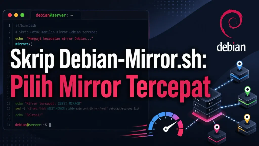 Skrip Debian-Mirror.sh: Optimasi Update Linux Tercepat