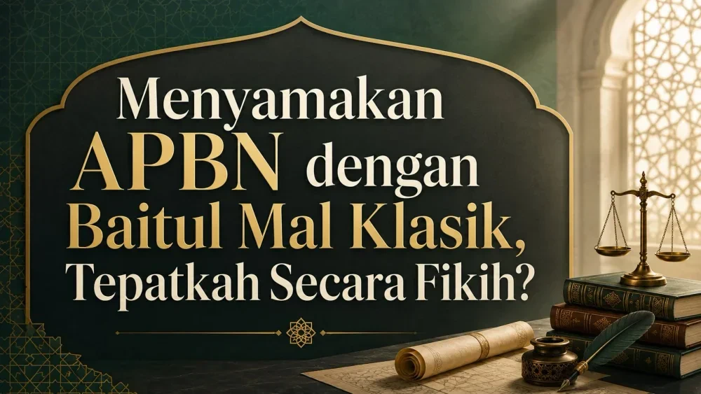 Menyamakan APBN dengan Baitul Mal Klasik, Tepatkah Secara Fikih?