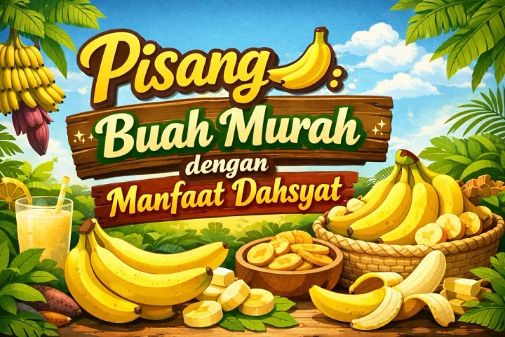 Pisang: Buah Murah dengan Manfaat Dahsyat untuk Energi, Pencernaan, dan Mood