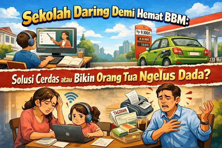 Sekolah Daring Demi Hemat BBM: Solusi Cerdas atau Bikin Orang Tua Ngelus Dada?