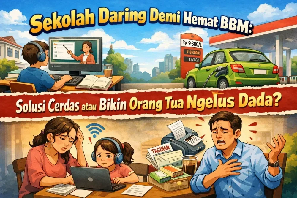 Sekolah Daring Demi Hemat BBM: Solusi Cerdas atau Bikin Orang Tua Ngelus Dada?