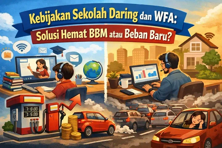 Kebijakan Sekolah Daring dan WFA untuk Hemat BBM: Antara Efisiensi dan Beban Sosial