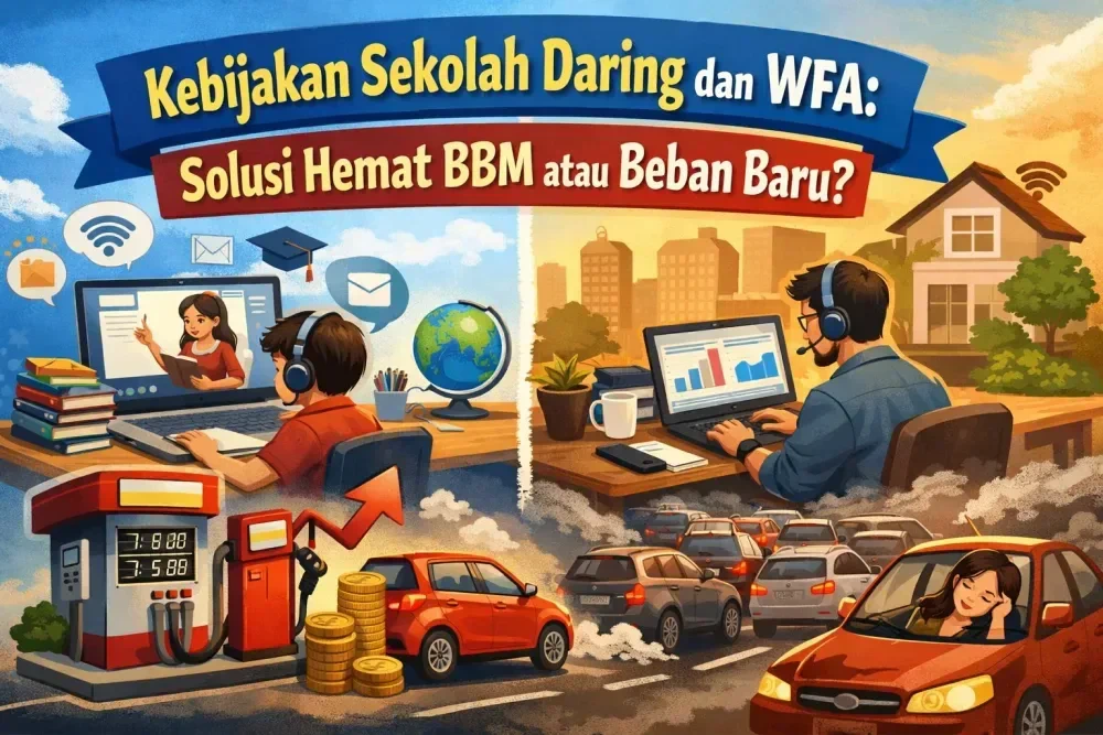 Kebijakan Sekolah Daring dan WFA untuk Hemat BBM: Antara Efisiensi dan Beban Sosial