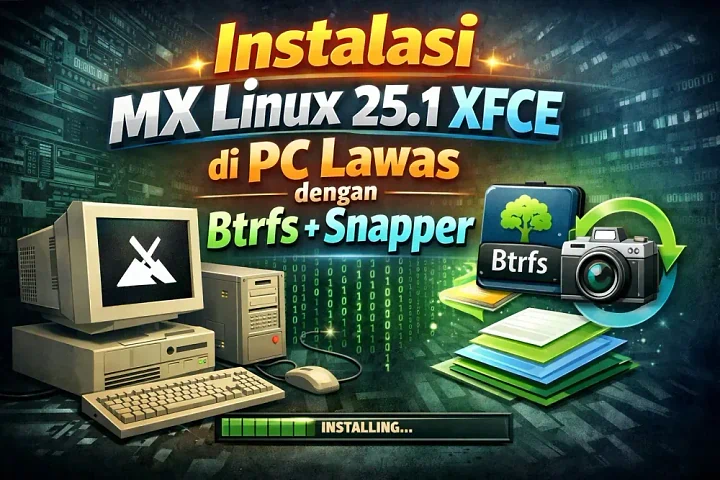 Panduan Instalasi MX Linux 25.1 XFCE dengan Btrfs dan Snapper di PC Lawas